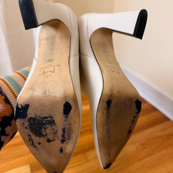 White Pointed Toe High Heel Ankle Boots - Picture 10 of 13